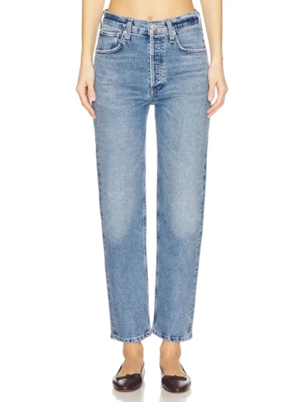 Citizens Of Humanity Delfina High Rise Straight Jeans Elsinore Wash 28